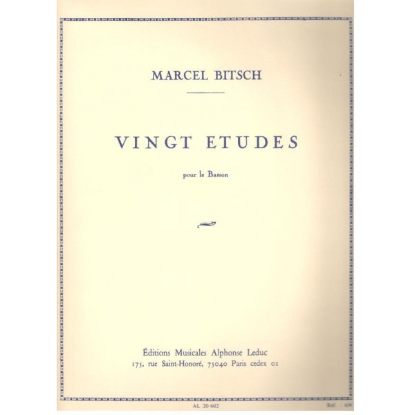 Marcel Birsch - Vingt Etudes